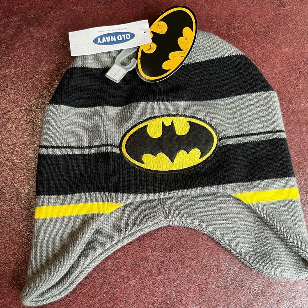 Old Navy Batman Hat, Youth L, NWT